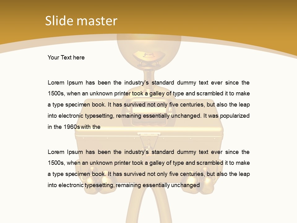 Person Presentation Illustration PowerPoint Template