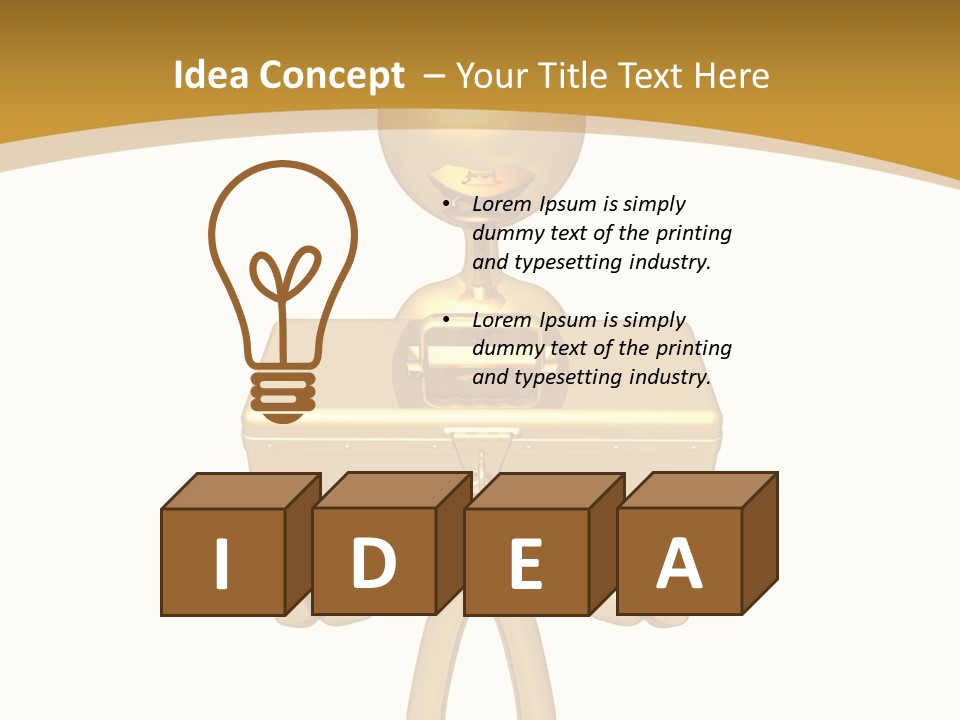 Person Presentation Illustration PowerPoint Template