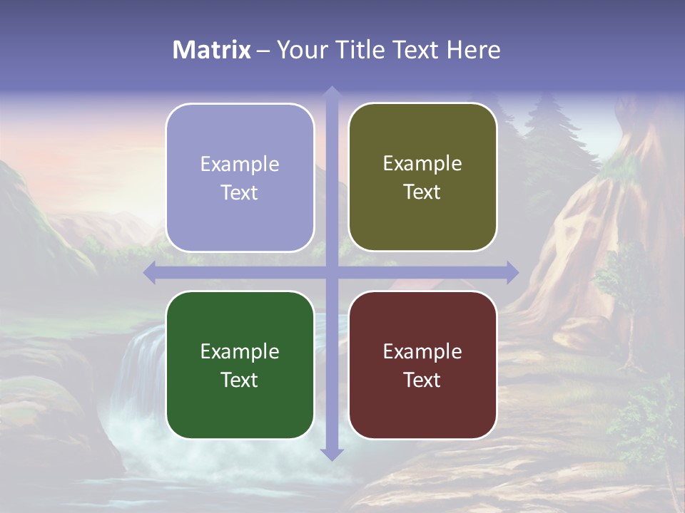 Sunset Yellow Bush PowerPoint Template