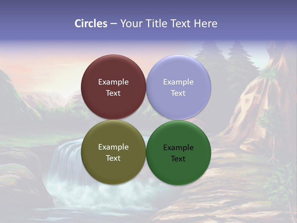 Sunset Yellow Bush PowerPoint Template