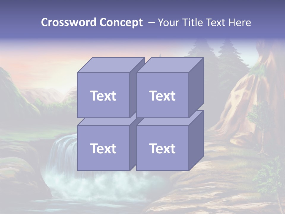 Sunset Yellow Bush PowerPoint Template