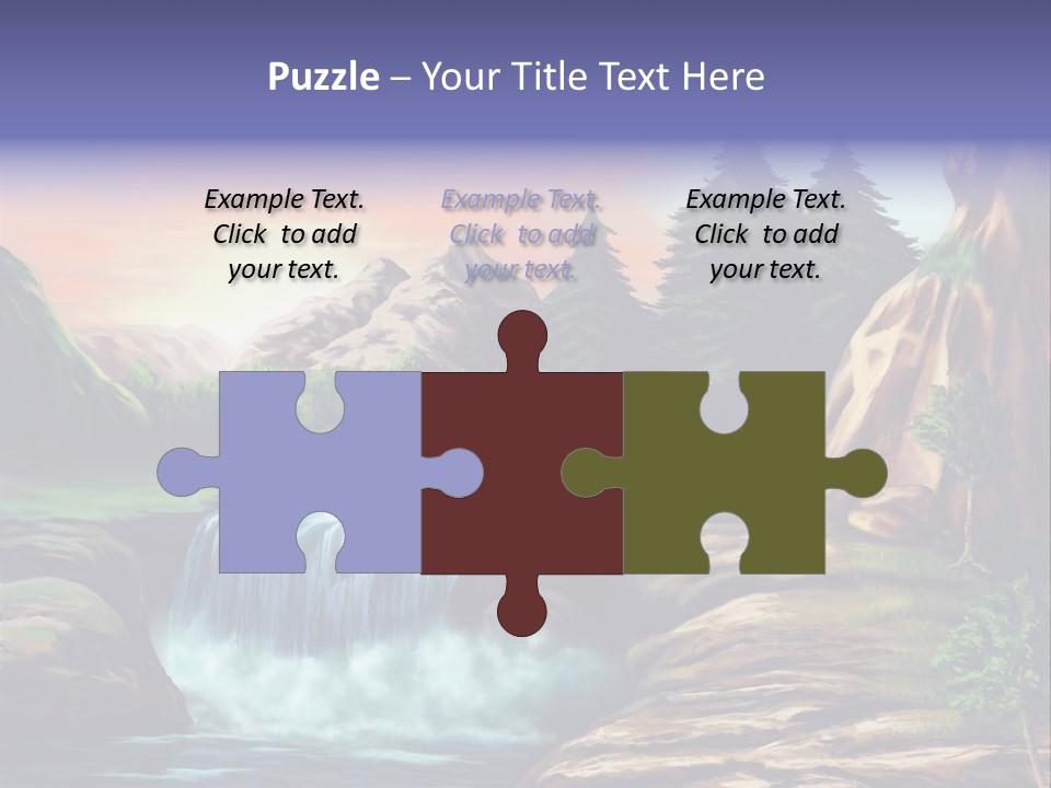 Sunset Yellow Bush PowerPoint Template