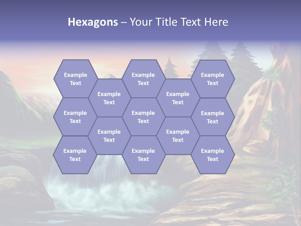 Sunset Yellow Bush PowerPoint Template