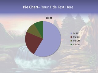 Sunset Yellow Bush PowerPoint Template