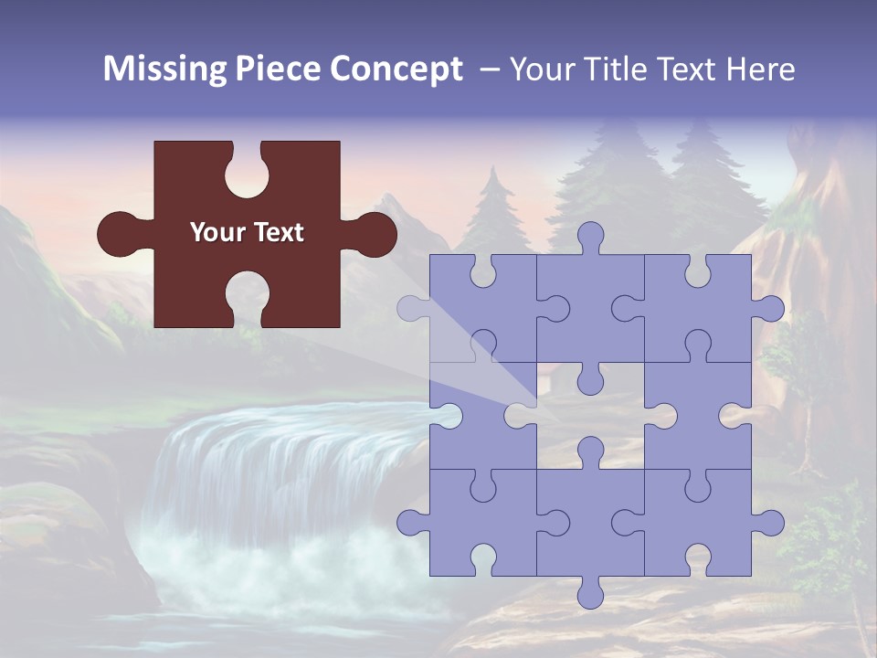 Sunset Yellow Bush PowerPoint Template