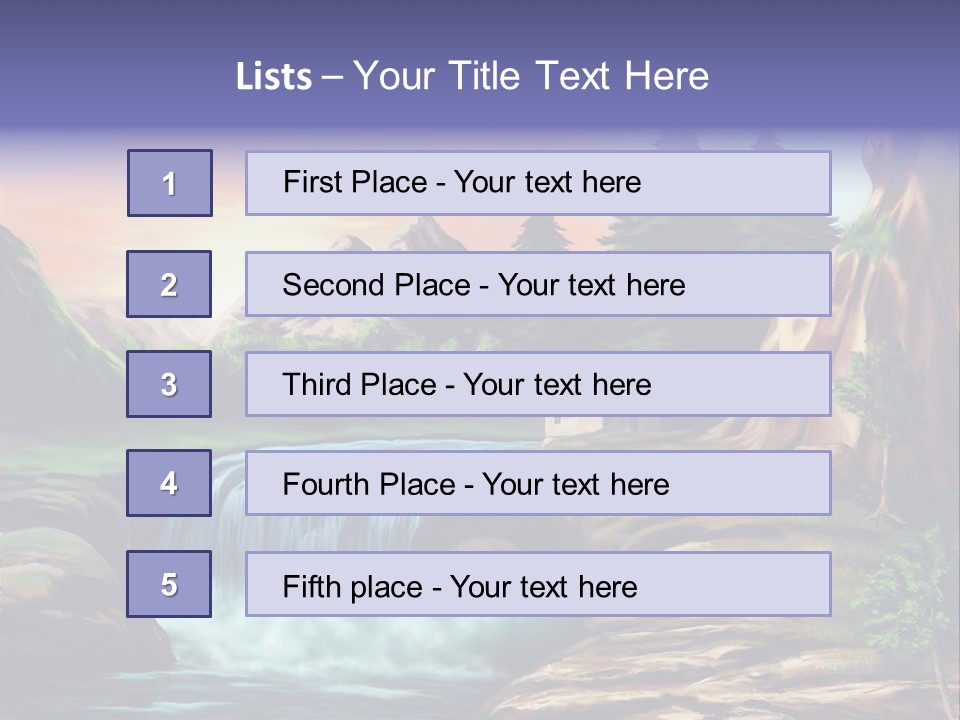 Sunset Yellow Bush PowerPoint Template