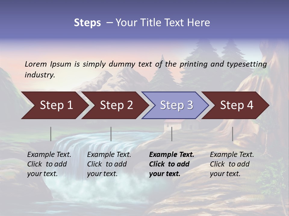 Sunset Yellow Bush PowerPoint Template