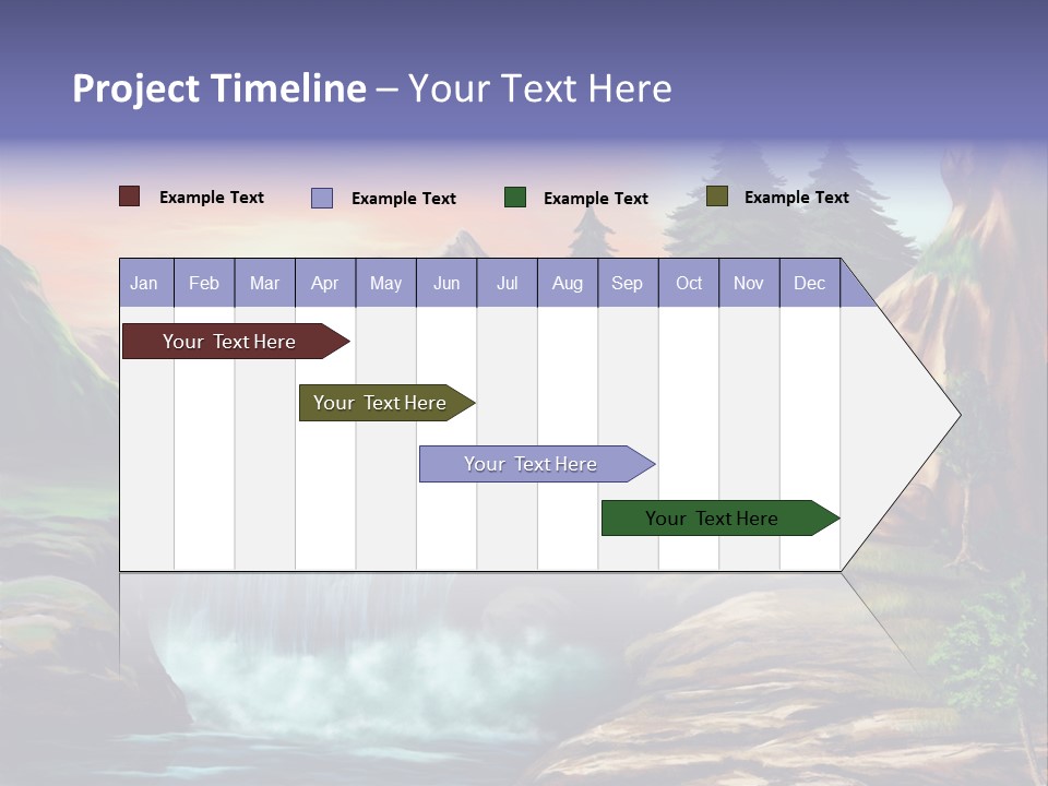 Sunset Yellow Bush PowerPoint Template