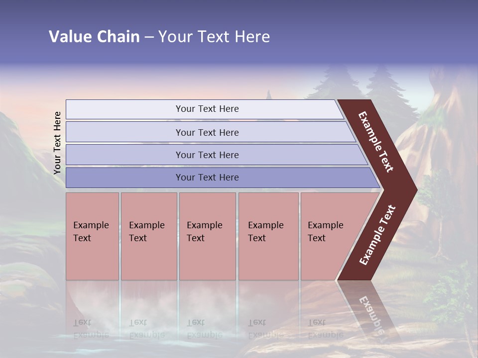 Sunset Yellow Bush PowerPoint Template