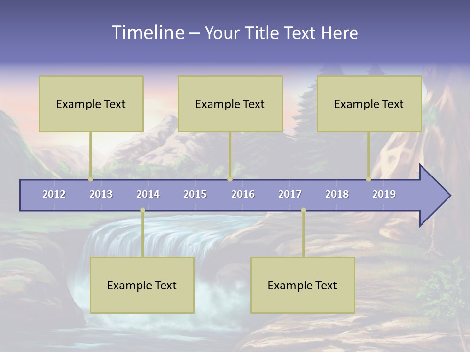 Sunset Yellow Bush PowerPoint Template