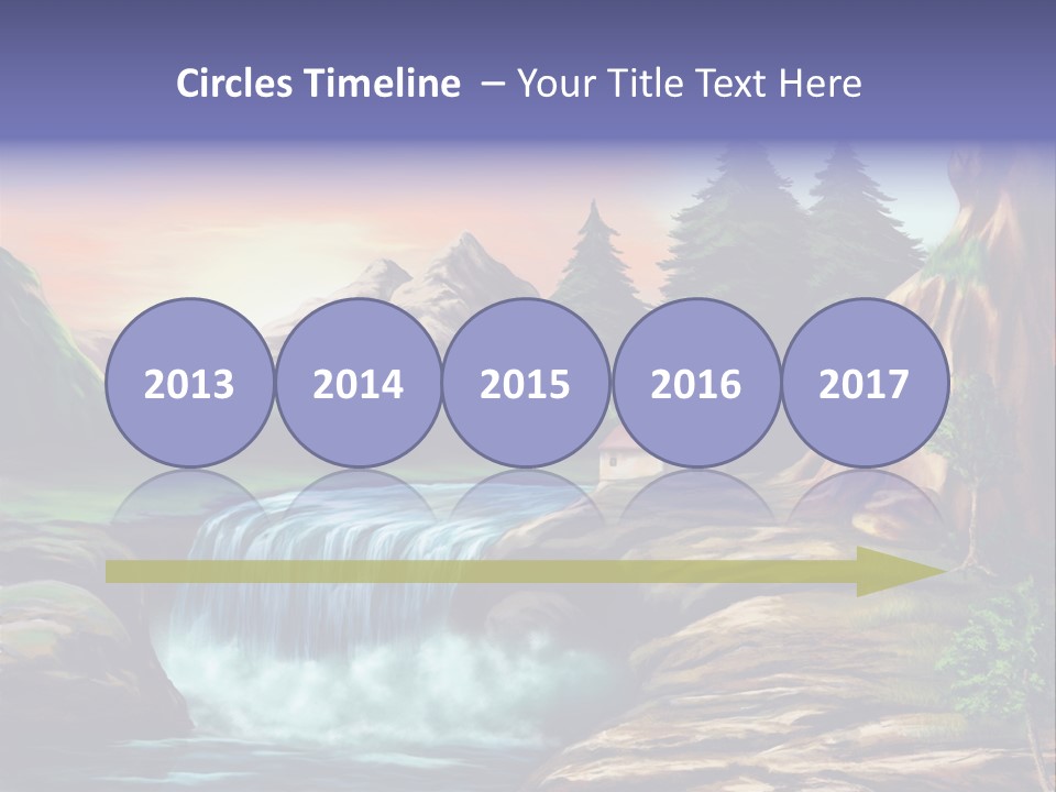 Sunset Yellow Bush PowerPoint Template