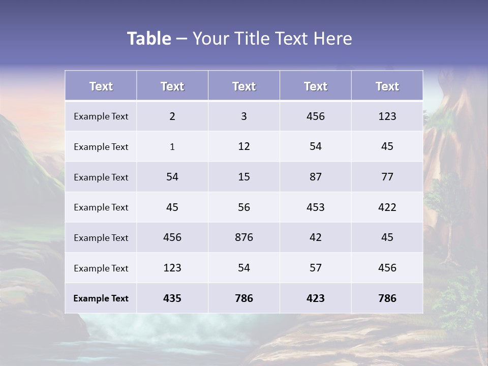 Sunset Yellow Bush PowerPoint Template