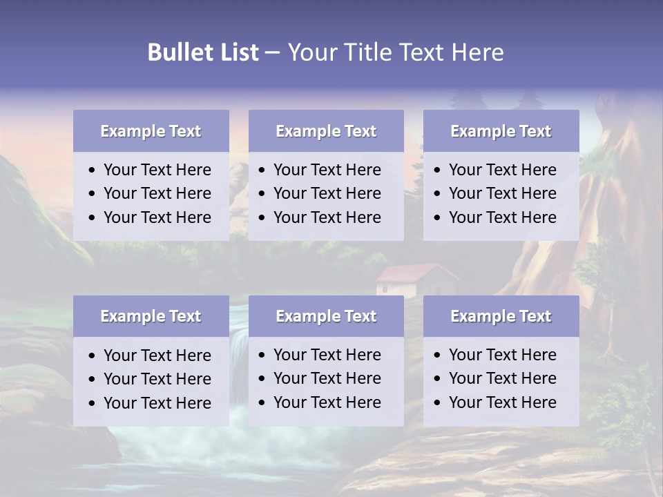 Sunset Yellow Bush PowerPoint Template
