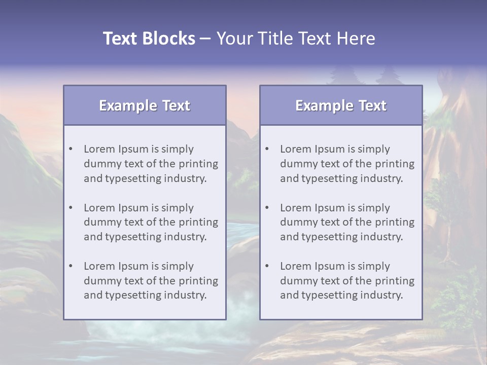 Sunset Yellow Bush PowerPoint Template