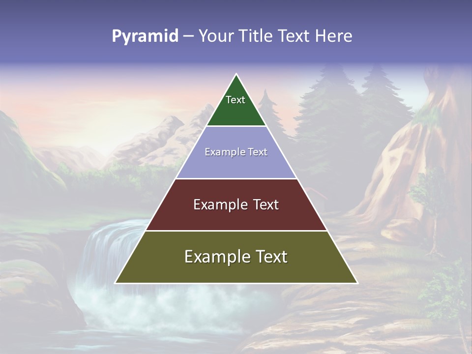 Sunset Yellow Bush PowerPoint Template