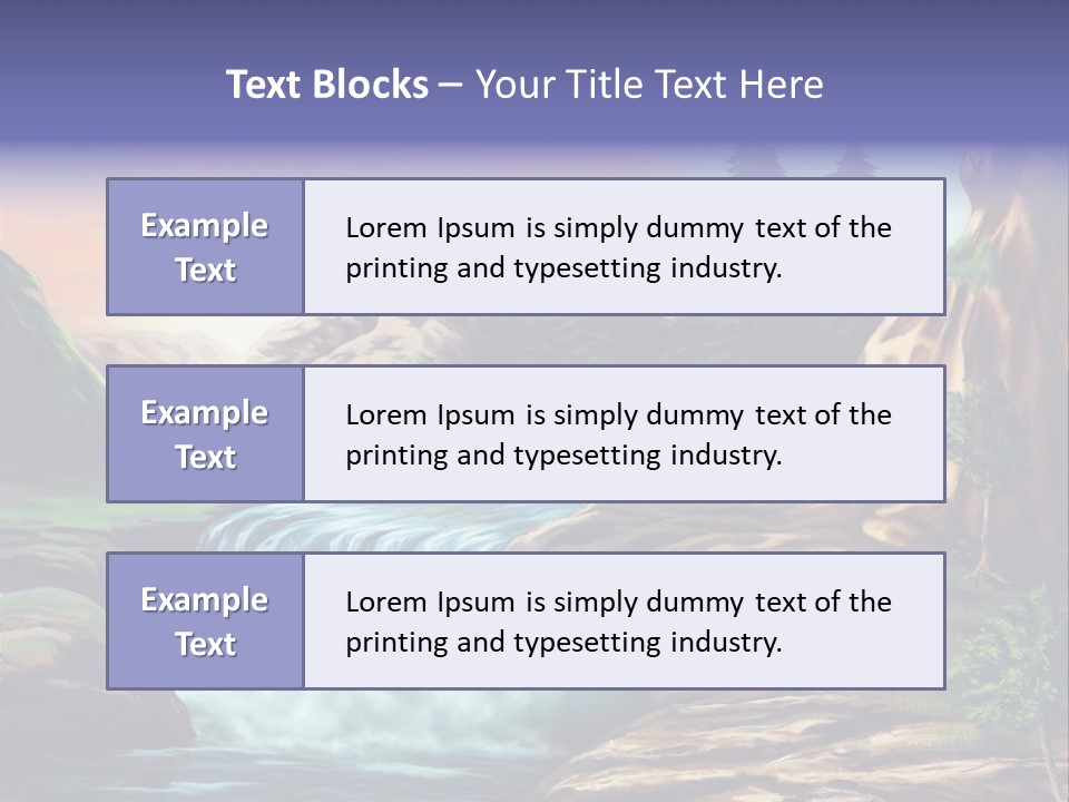 Sunset Yellow Bush PowerPoint Template