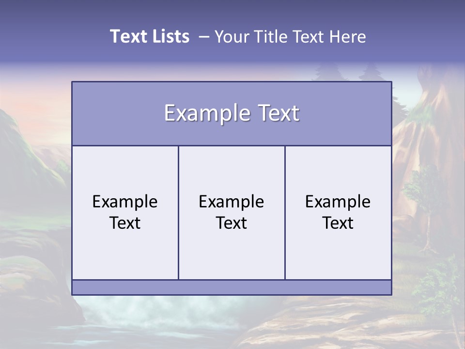 Sunset Yellow Bush PowerPoint Template