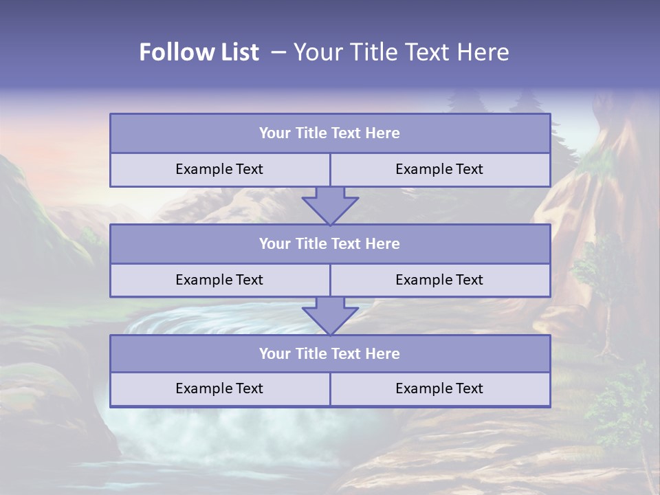 Sunset Yellow Bush PowerPoint Template