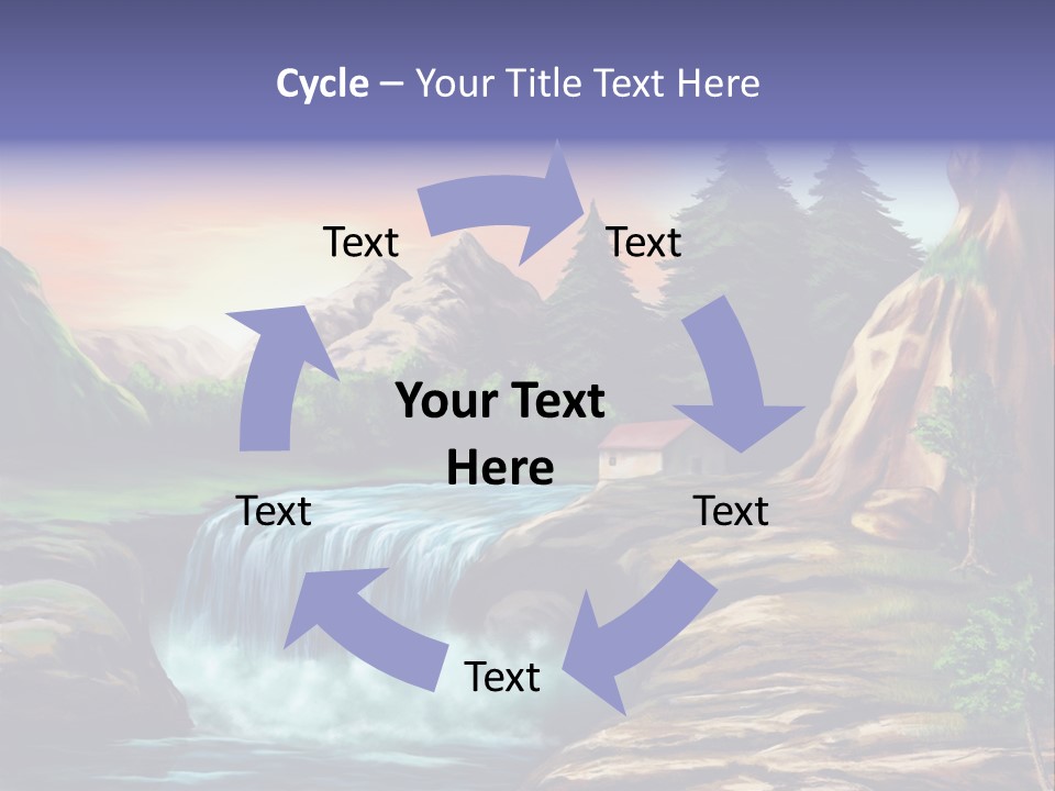 Sunset Yellow Bush PowerPoint Template