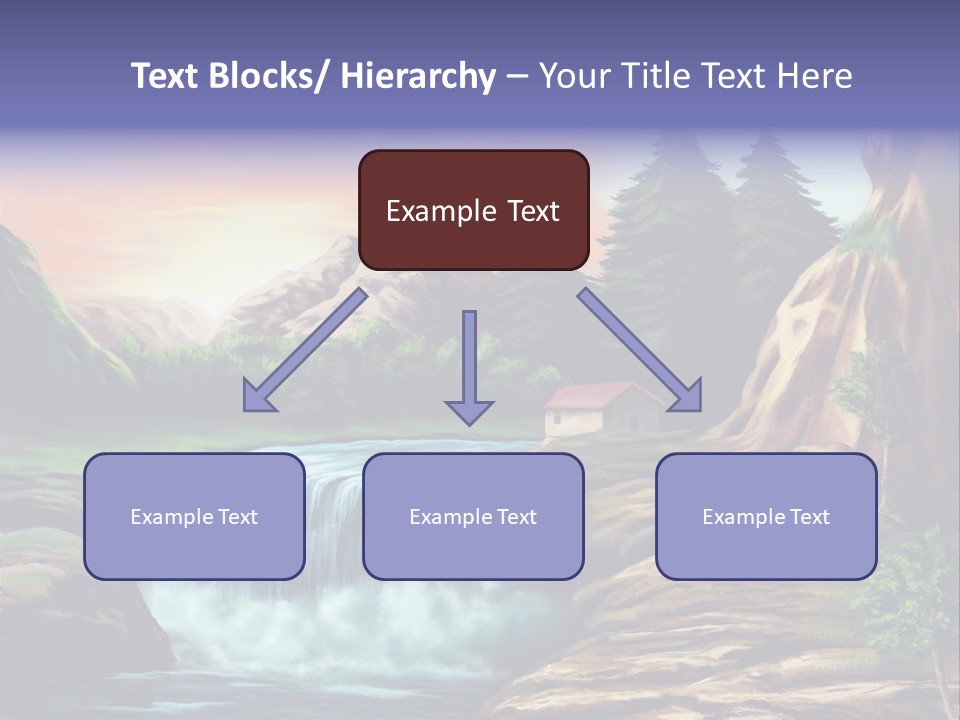Sunset Yellow Bush PowerPoint Template