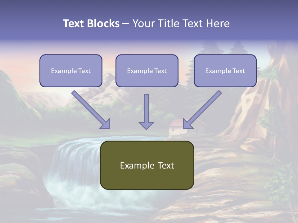 Sunset Yellow Bush PowerPoint Template