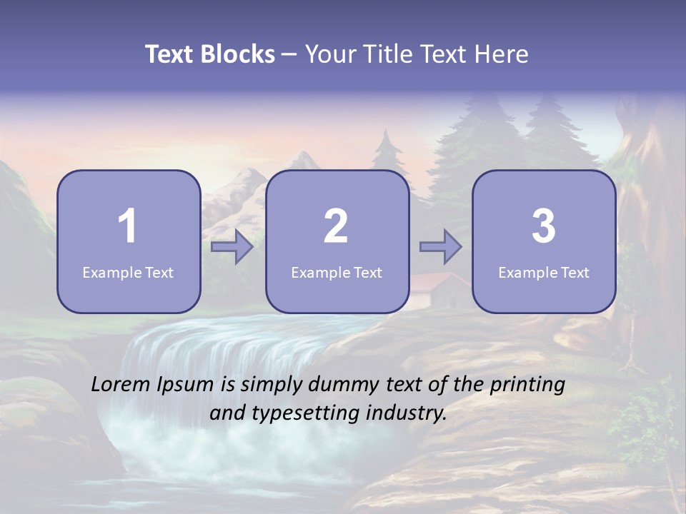Sunset Yellow Bush PowerPoint Template