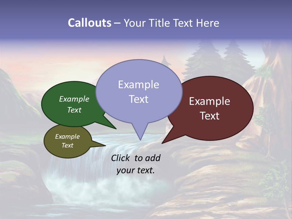Sunset Yellow Bush PowerPoint Template