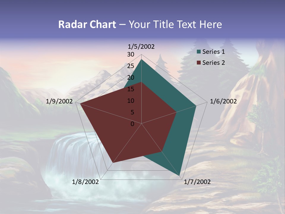 Sunset Yellow Bush PowerPoint Template