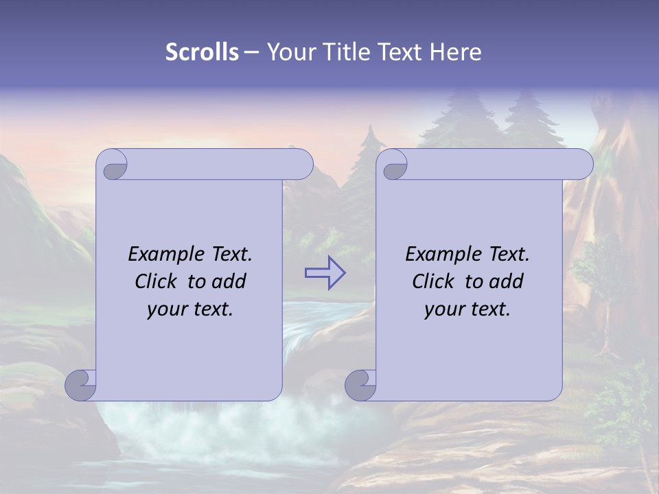Sunset Yellow Bush PowerPoint Template