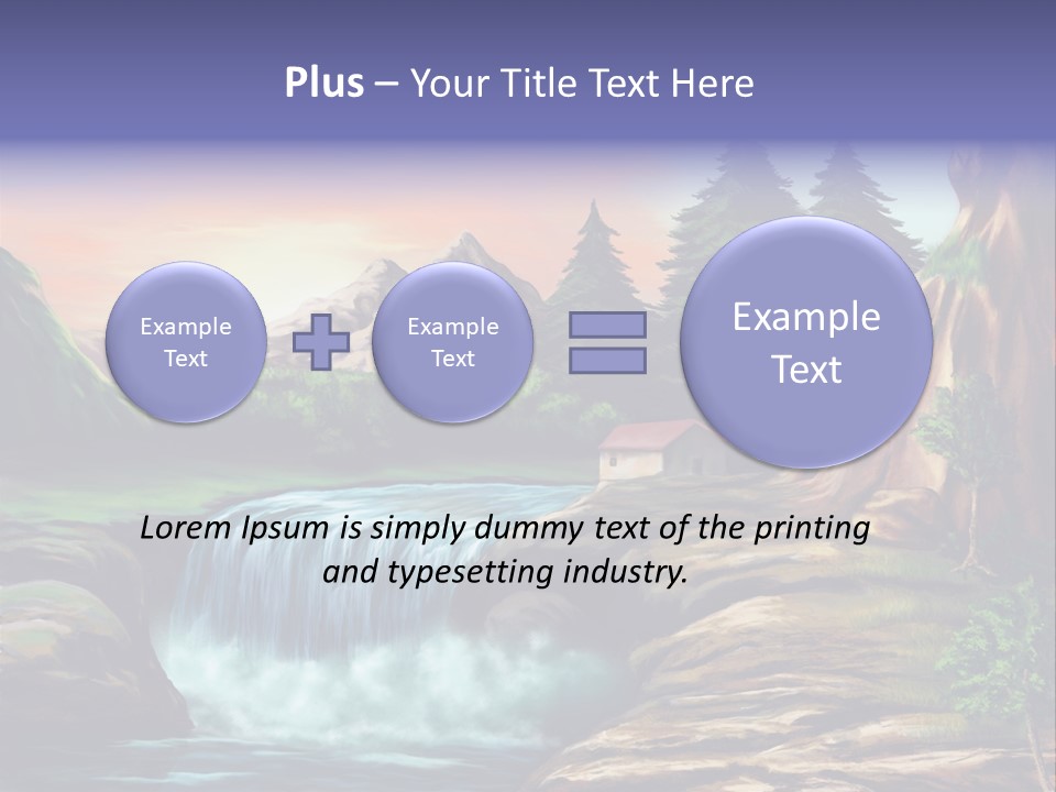 Sunset Yellow Bush PowerPoint Template