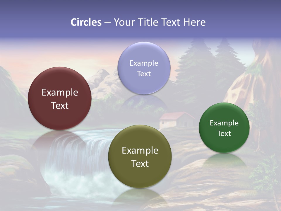 Sunset Yellow Bush PowerPoint Template