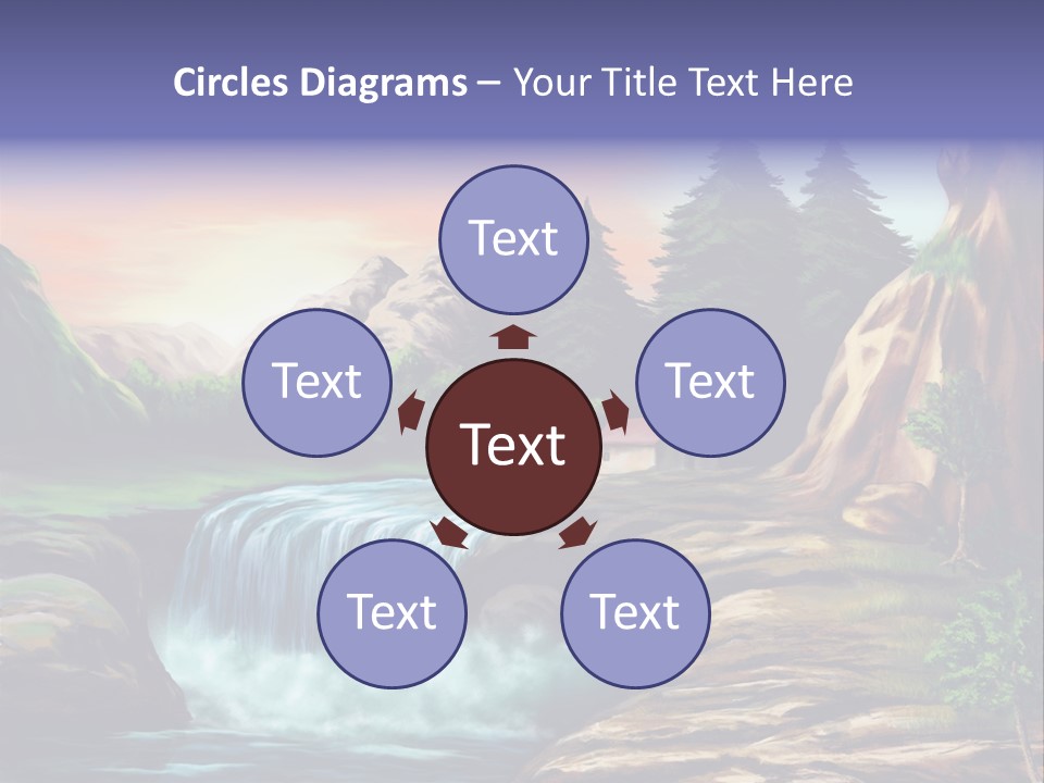 Sunset Yellow Bush PowerPoint Template