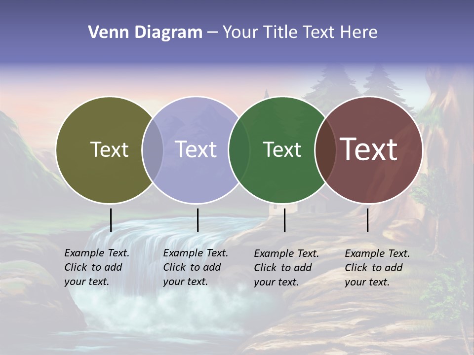 Sunset Yellow Bush PowerPoint Template