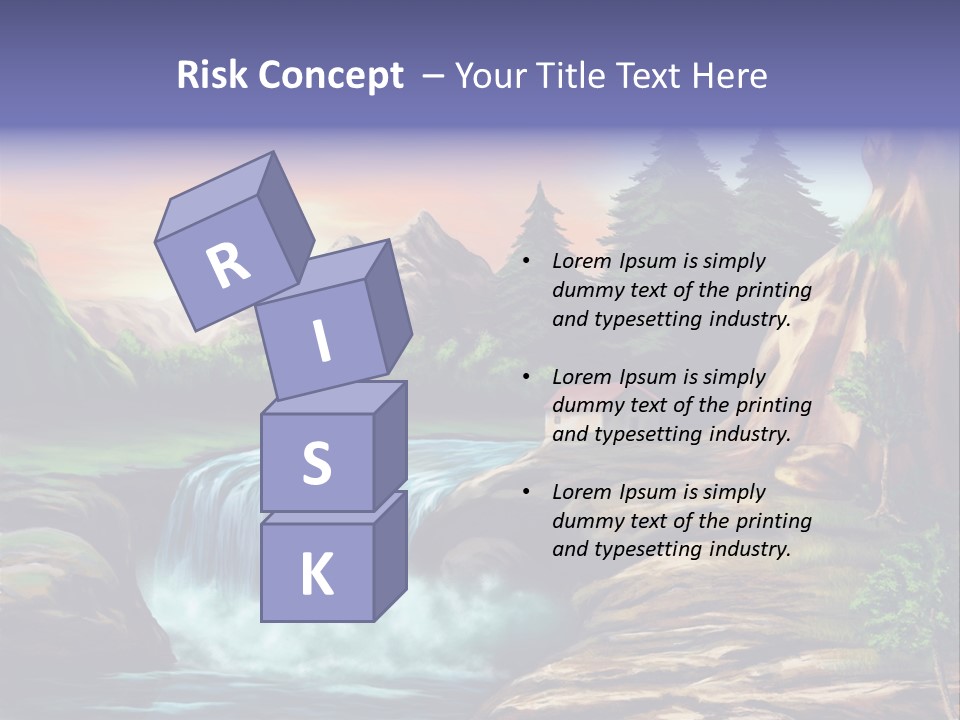 Sunset Yellow Bush PowerPoint Template