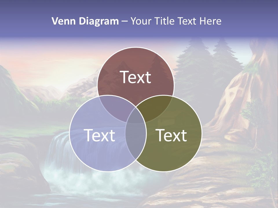 Sunset Yellow Bush PowerPoint Template