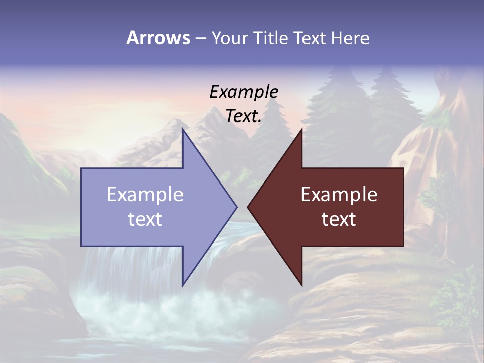 Sunset Yellow Bush PowerPoint Template