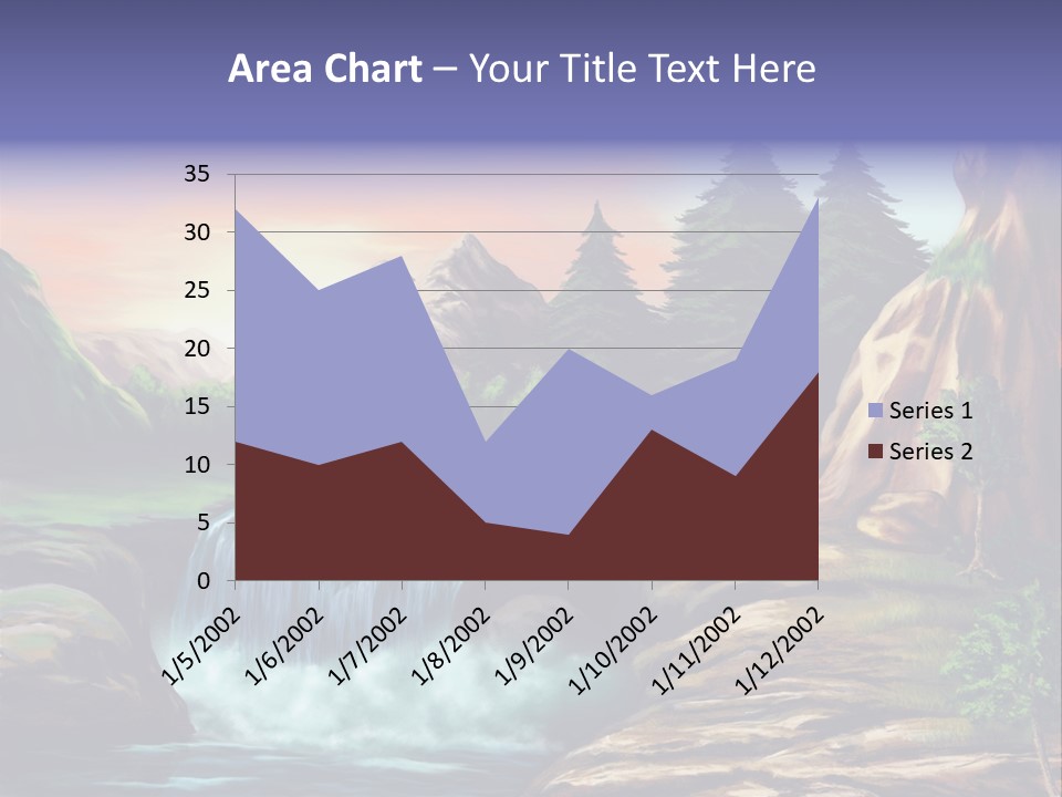 Sunset Yellow Bush PowerPoint Template