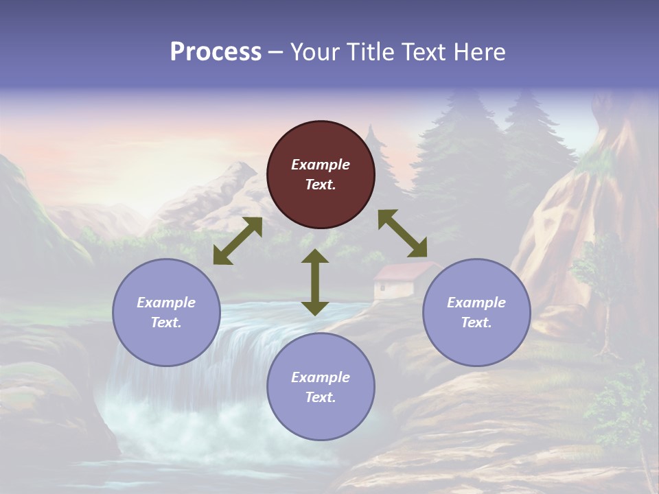 Sunset Yellow Bush PowerPoint Template