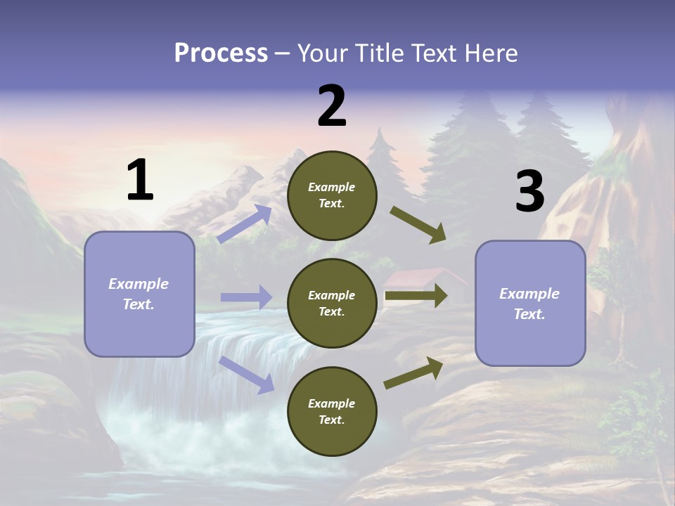 Sunset Yellow Bush PowerPoint Template