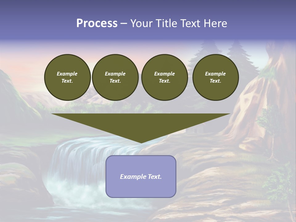 Sunset Yellow Bush PowerPoint Template