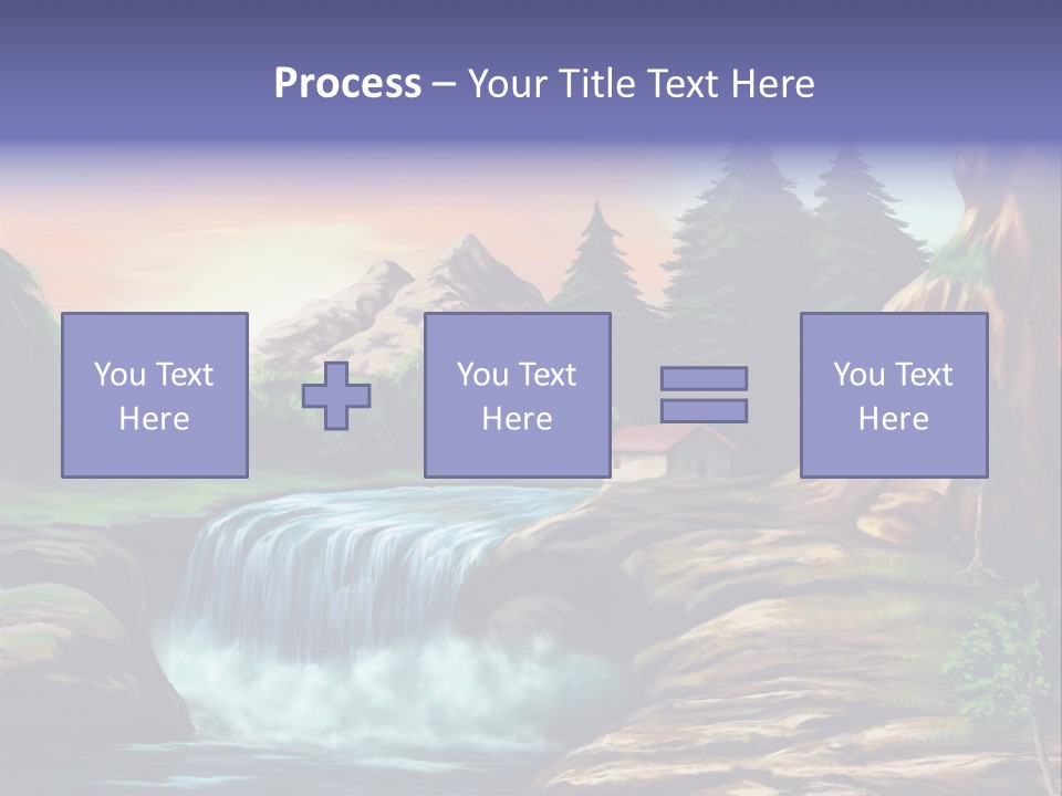Sunset Yellow Bush PowerPoint Template