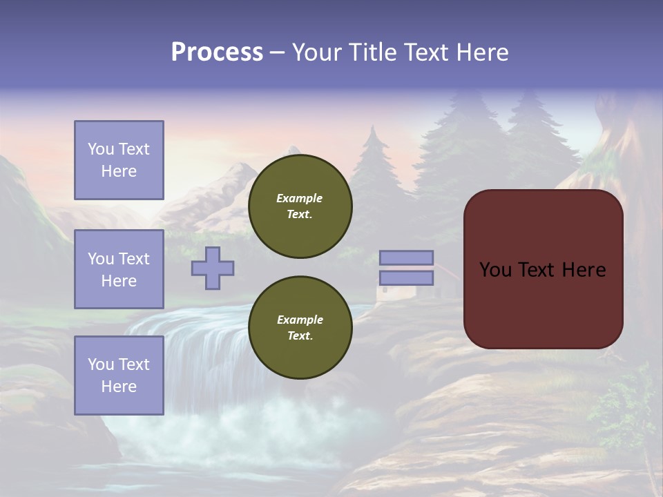 Sunset Yellow Bush PowerPoint Template