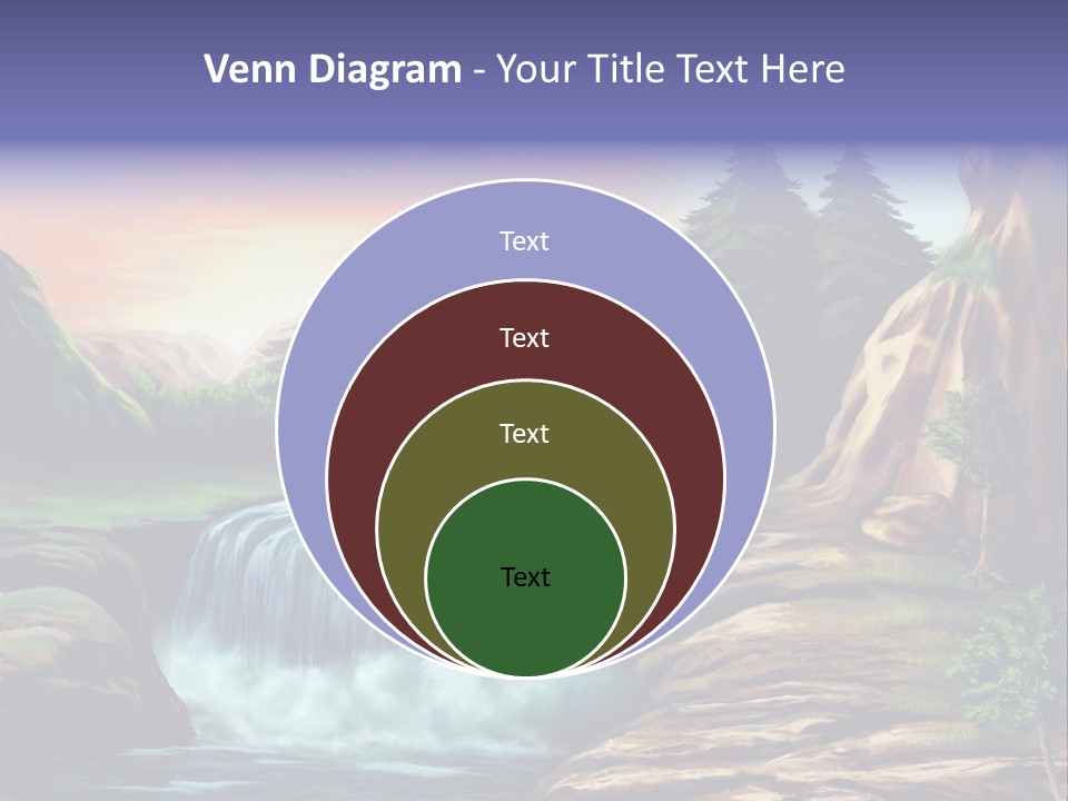 Sunset Yellow Bush PowerPoint Template