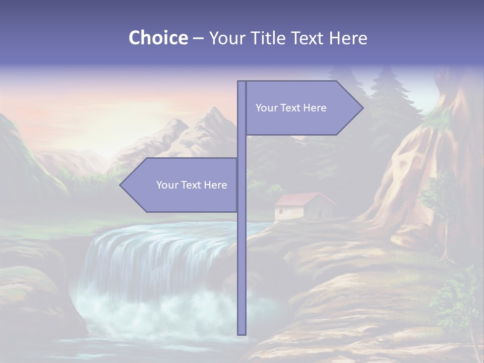 Sunset Yellow Bush PowerPoint Template