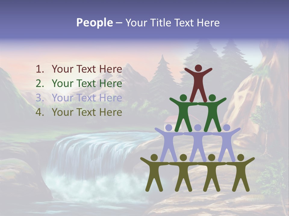 Sunset Yellow Bush PowerPoint Template