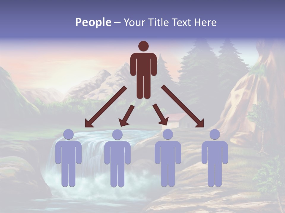 Sunset Yellow Bush PowerPoint Template