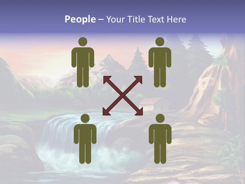 Sunset Yellow Bush PowerPoint Template