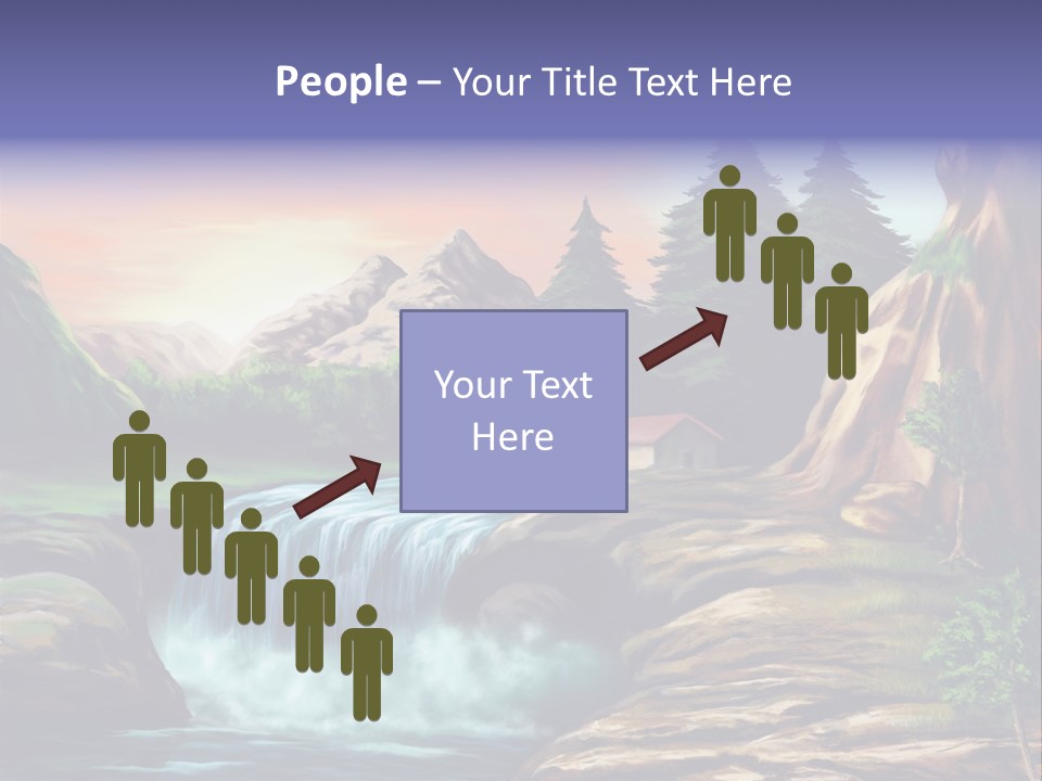 Sunset Yellow Bush PowerPoint Template