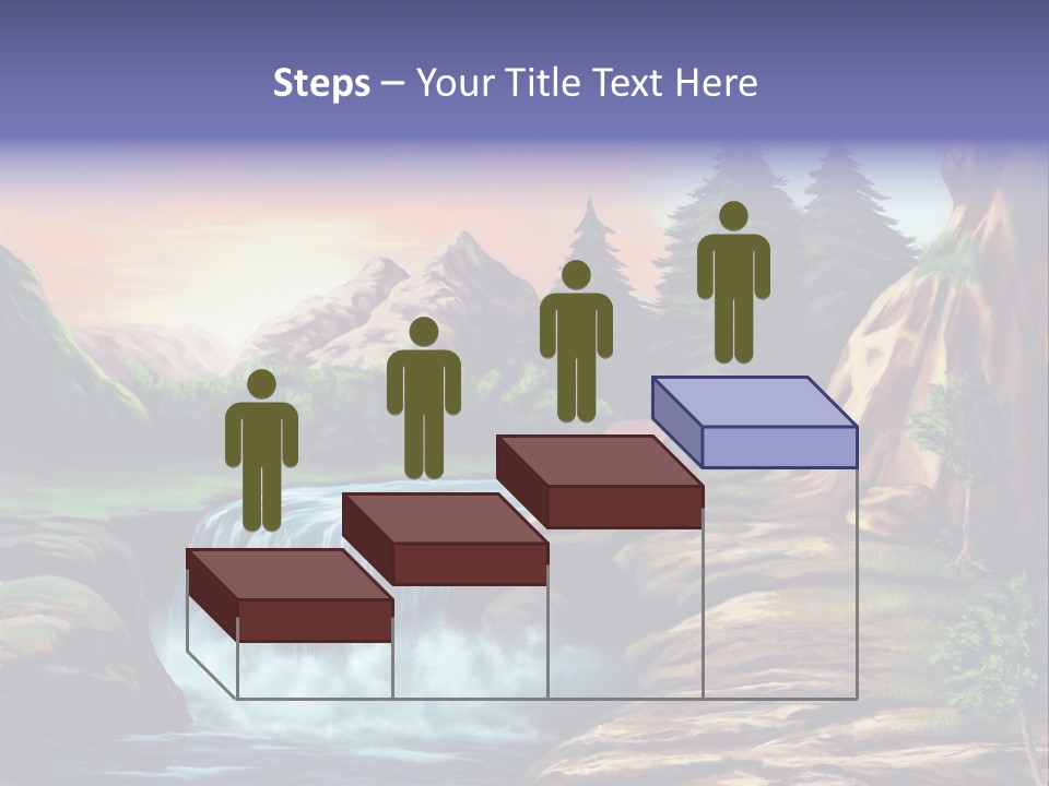 Sunset Yellow Bush PowerPoint Template