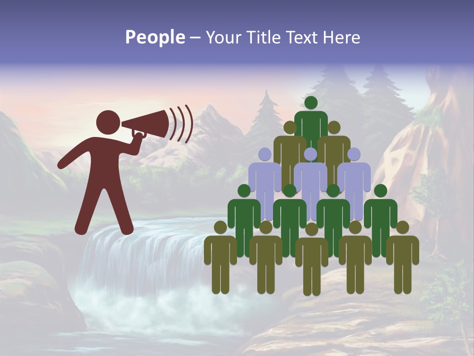 Sunset Yellow Bush PowerPoint Template